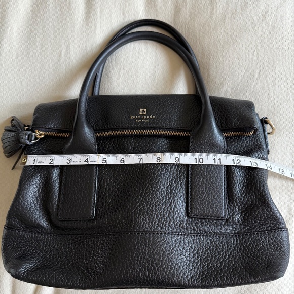 Kate Spade Black Leather Satchel - Picture 9 of 11